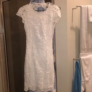 Lace White Dress